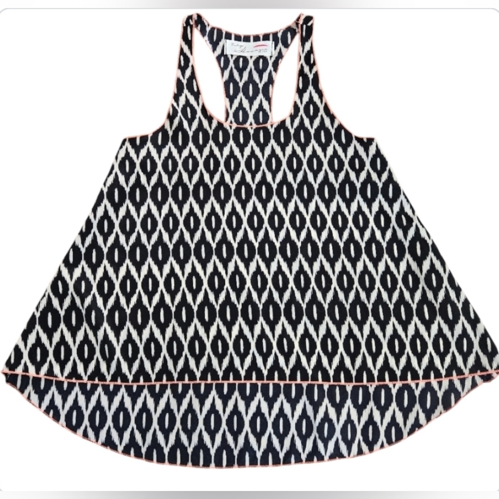 Vintage Havana Women's Sleeveless Halter Neckline Top Size M Abstract Pattern